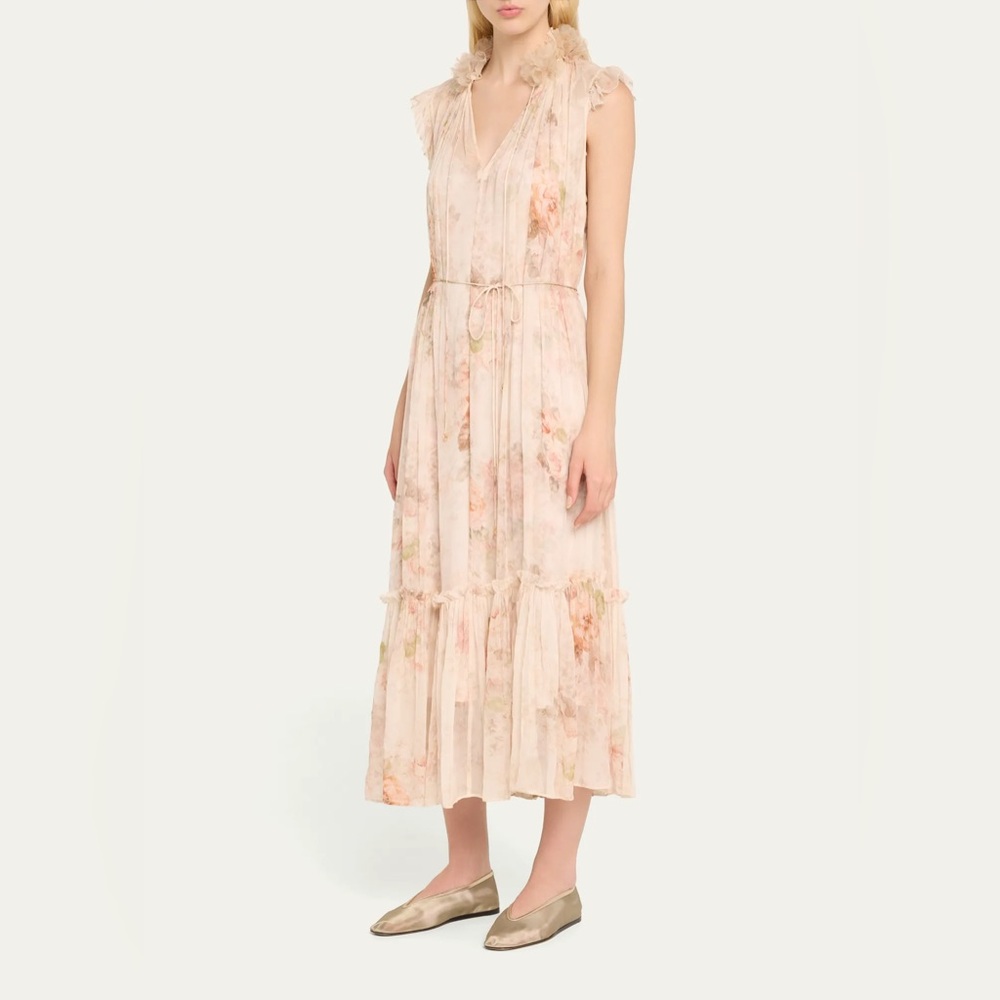 Zimmerman Floral Pink Maxi Dress
